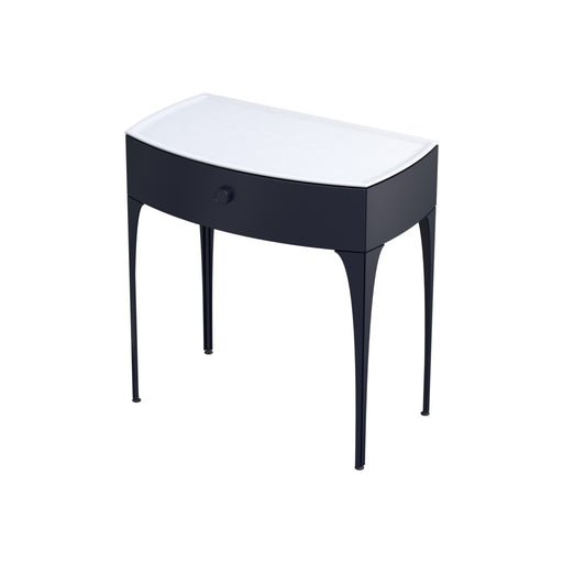 Wimborne Wall Hung 1 Drawer Basin Unit 820mm Matt Blue - view 2