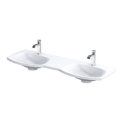 Wimborne Wall Hung 1 Taphole Double Washbasin 1440mm Gloss