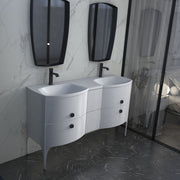 Wimborne Wall Hung 1 Taphole Double Washbasin 1440mm Matt - view 3