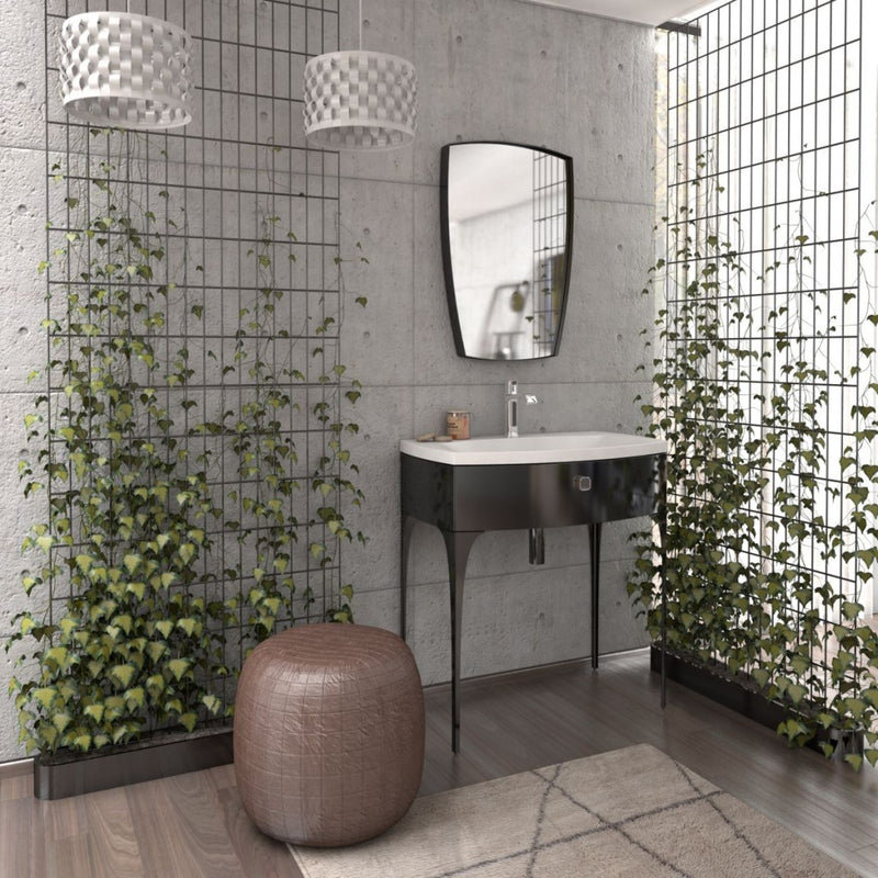 Wimborne Wall Hung 1 Taphole Washbasin 820mm Gloss - view 4