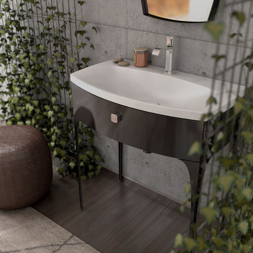 Wimborne Wall Hung 1 Taphole Washbasin 820mm Matt - view 2