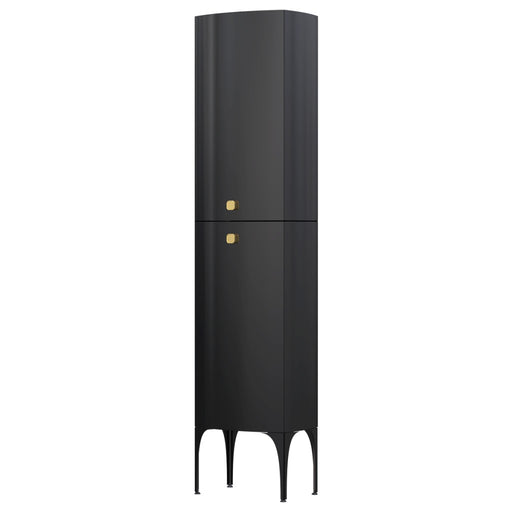 Wimborne Wall Hung 2 Door Column Unit 470mm Gloss Black