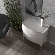 Wimborne Wall Hung 2 Drawer Basin Unit 820mm Gloss White - view 5