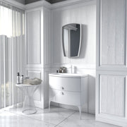Wimborne Wall Hung 2 Drawer Basin Unit 820mm Gloss White - view 7