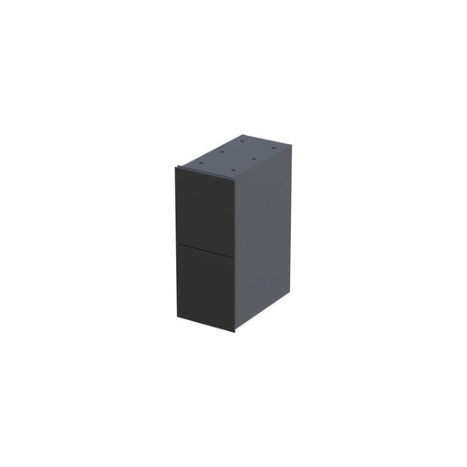 Wimborne Wall Hung 2 Drawer Infill Unit 240mm Gloss Black