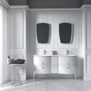 Wimborne Wall Hung 2 Drawer Infill Unit 240mm Gloss White - view 2
