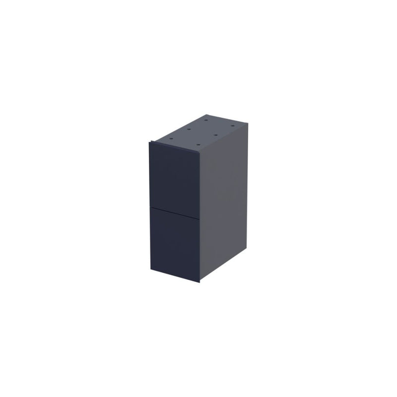 Wimborne Wall Hung 2 Drawer Infill Unit 240mm Matt Blue