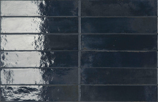 Windermere cobalt blue brick tile 56x267mm - view 2