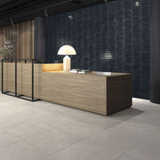 Windermere Cobalt Blue Brick Gloss Ceramic Wall Tile 56x267mm