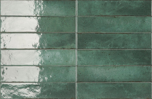 Windermere jade green brick tile 56x267mm - view 2