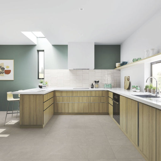 Windermere Warm White Brick Gloss Ceramic Wall Tile 56x267mm